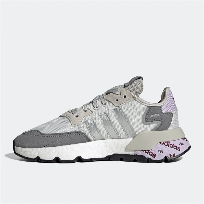 阿迪达斯(adidas)三叶草nite jogger跑步鞋女鞋秋季低帮缓震运动鞋网