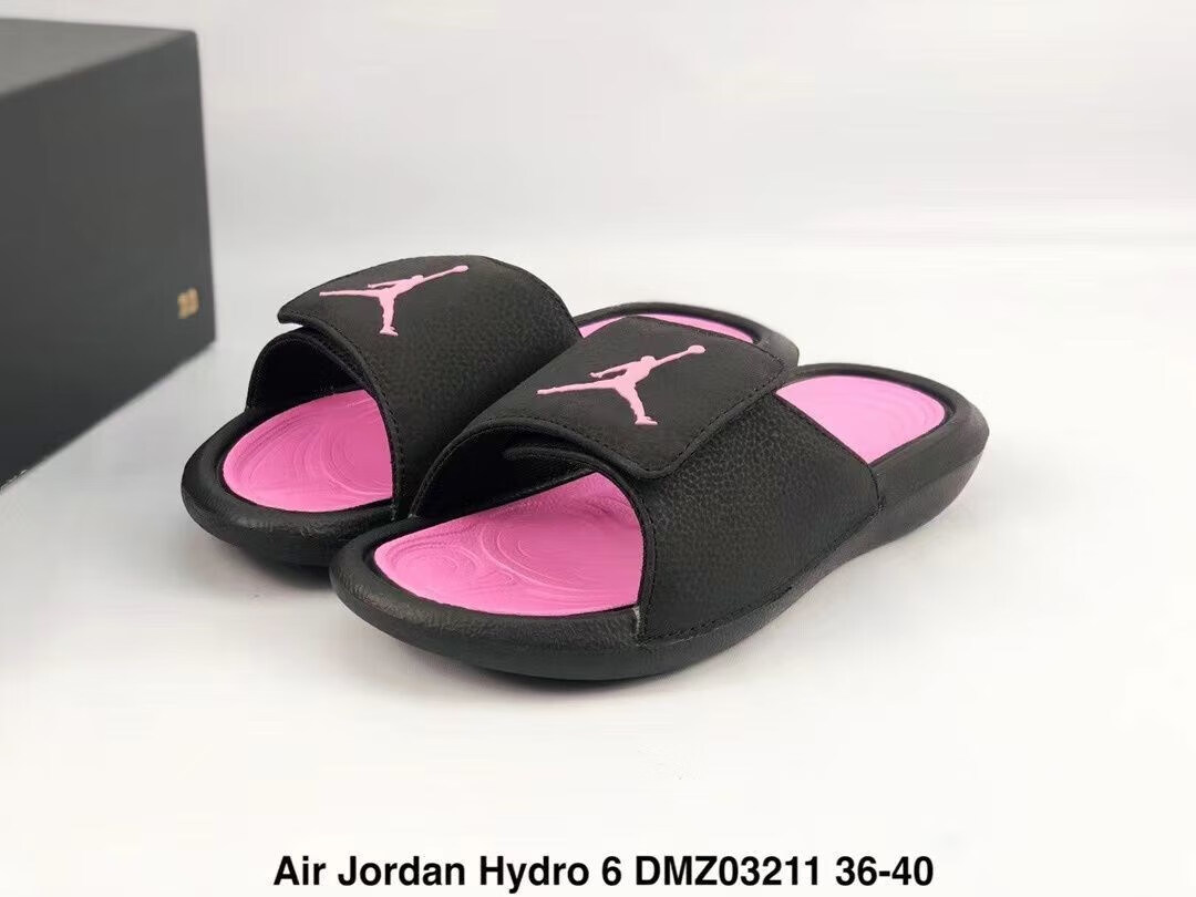 夏季aj6拖鞋魔术贴乔6飞人沙滩一字拖防滑外穿情侣休闲运动拖鞋聫名