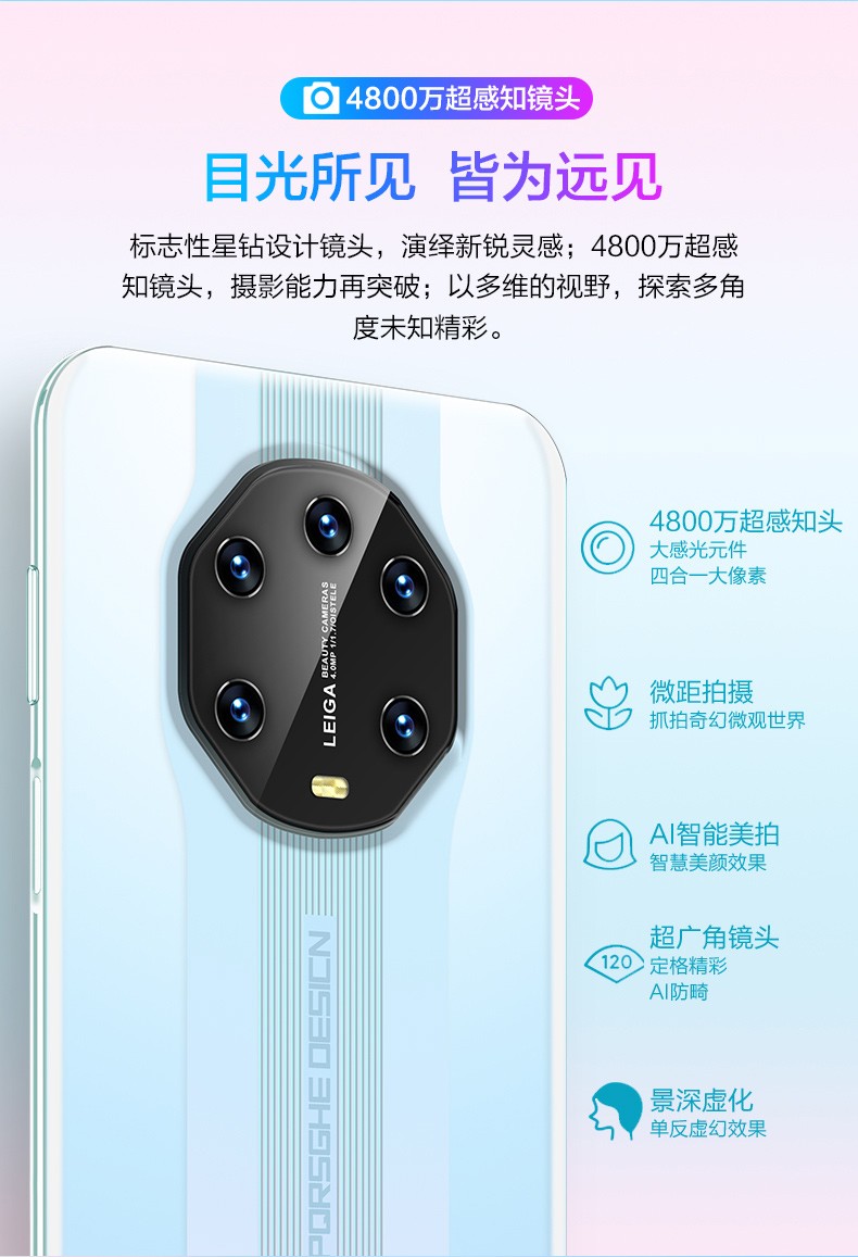 gliruis 【旗舰京品】新款晓龙865欧博信x40pro保时捷水滴大屏12 512g