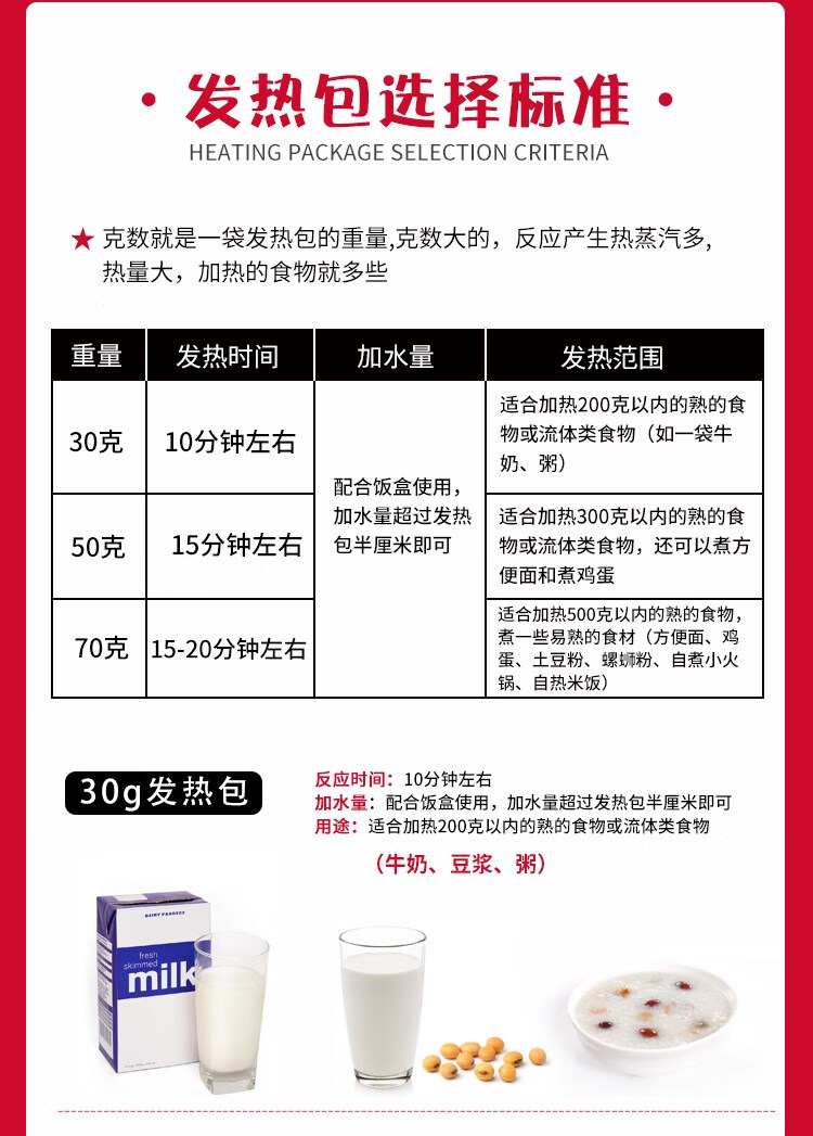 璁珑 自热包发热包食品专用发热包自嗨锅加热包自热包火锅盒子一次性