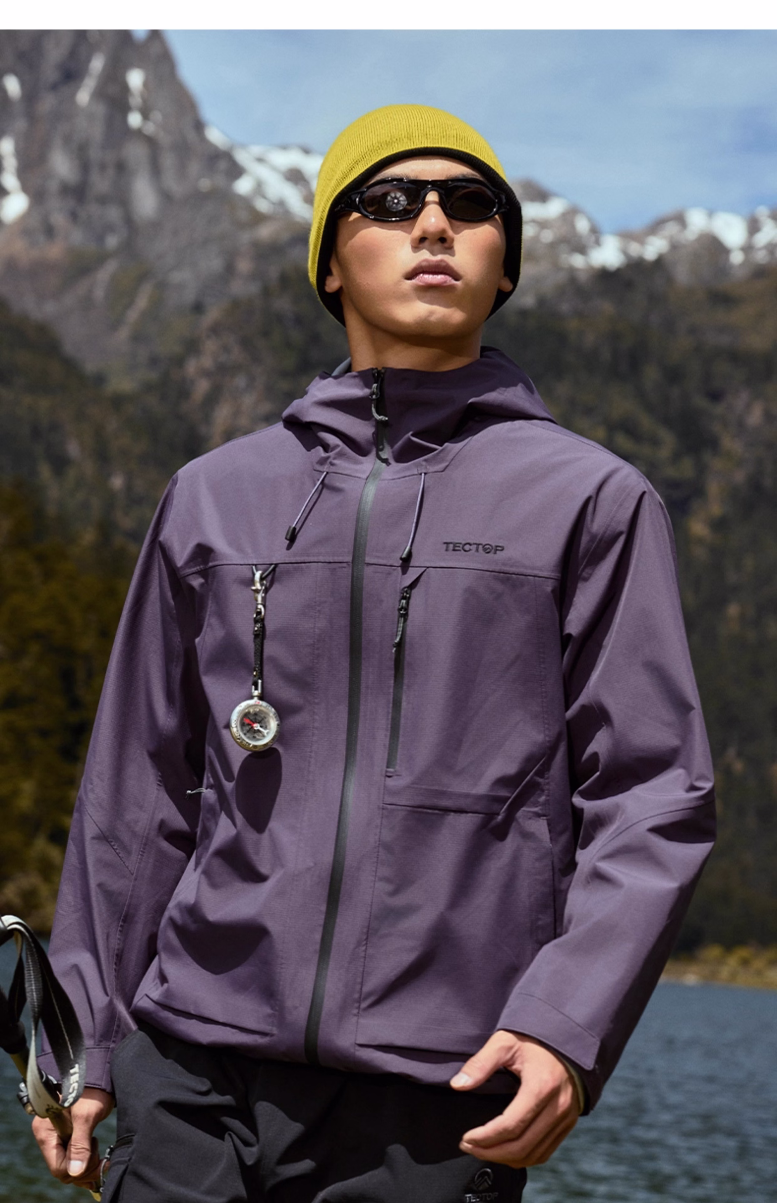 TECTOP Single-Layer Hard Shell Breathable Mountaineering Jacket for Men and Women 20