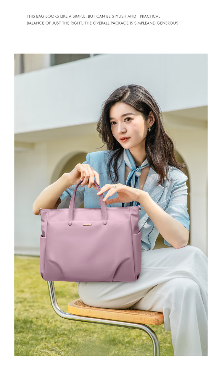 GOLF Laptop Bag for Women, 14/15.6 Inch Handheld Notebook Bag, Huawei Apple Business Briefcase, Shoulder Crossbody Bag 20