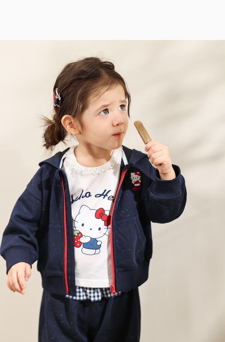 LUSON Little O Dad Baby Girl Autumn Outfit 2025 Spring and Autumn Long Sleeve Sweatshirt Jacket and Pants Baby Clothes 14