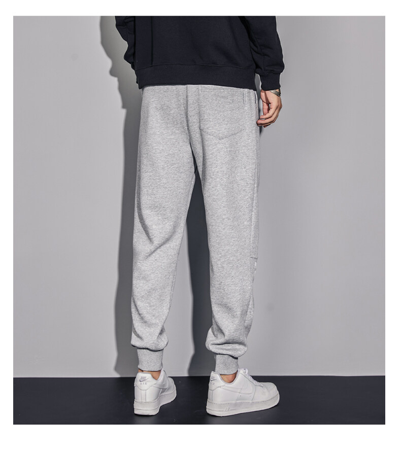 保罗polo2022新款春季纯棉休闲裤男士裤子韩版运动裤修身卫裤国潮联名