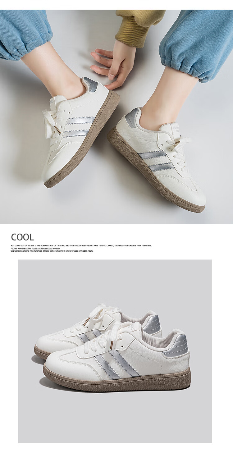 Global Soft Sole Lightweight Dopamine Colorway Women's White Sneakers 2025 Spring Summer Versatile Fashion Comfortable Breathable Skate Shoes 4