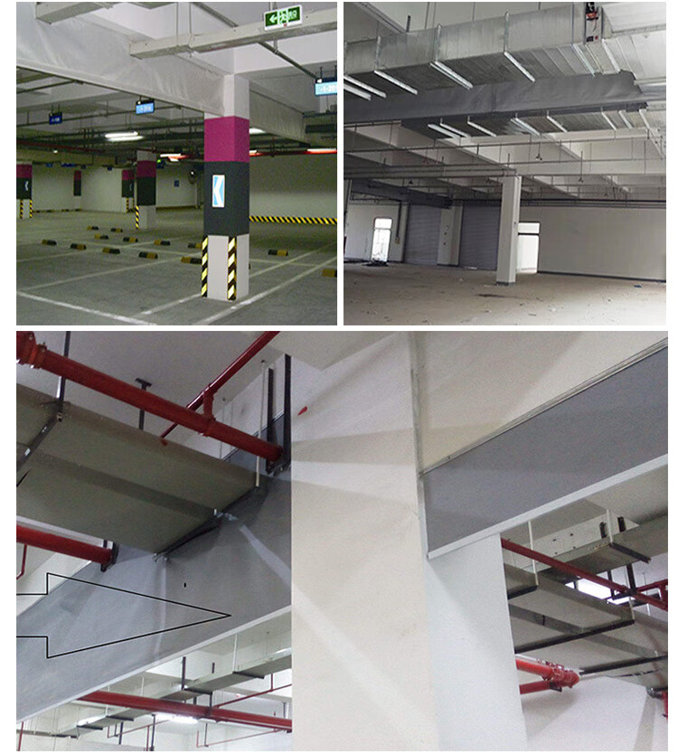 电动挡烟垂壁 电动挡烟垂壁室内商场防火卷帘布活动式柔性包过消防