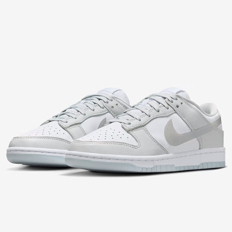 NIKE Women's Casual Shoes, Sneakers, DUNK Classic Simple Sports Shoes, HJ5787-001, White And Gray, Size 36.5 2