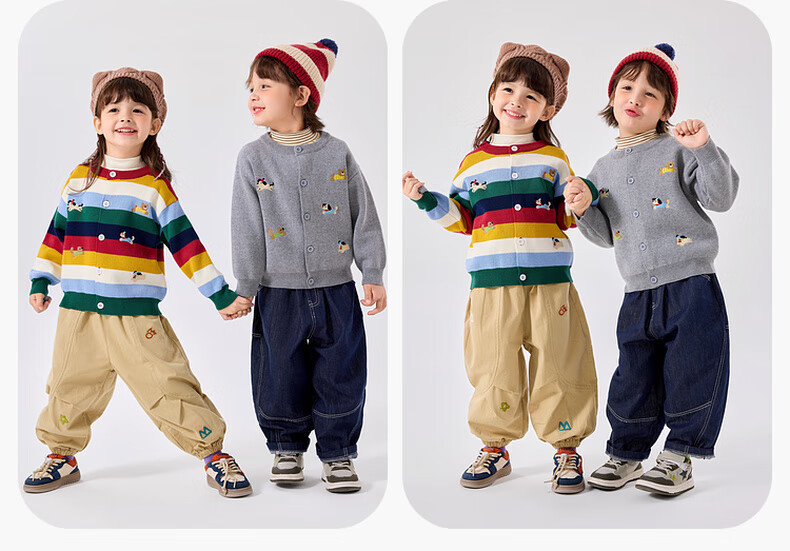 Dudu Baby Cotton Sweater Cardigan Spring Children's Cartoon Jacket Kids Girls Boys Top Floral Pattern Size 80 14