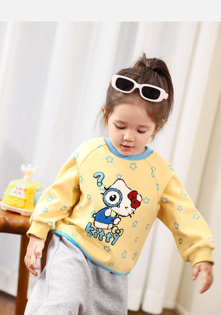 LUSON Little O Dad Baby Girl Cartoon Sweatshirt 2025 Autumn New Baby Round Neck Cute Stylish Top 17