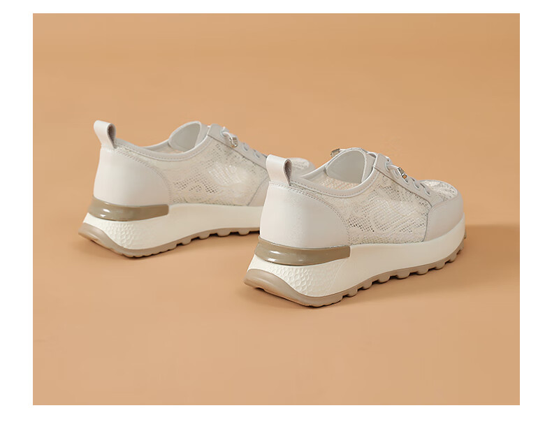 CARDANRO Women's Shoes, New Popular Thick-Soled 5cm Shoes, Mesh Thin Casual Sneakers for Women, Summer Breathable Height-Increasing Shoes for Wome 6