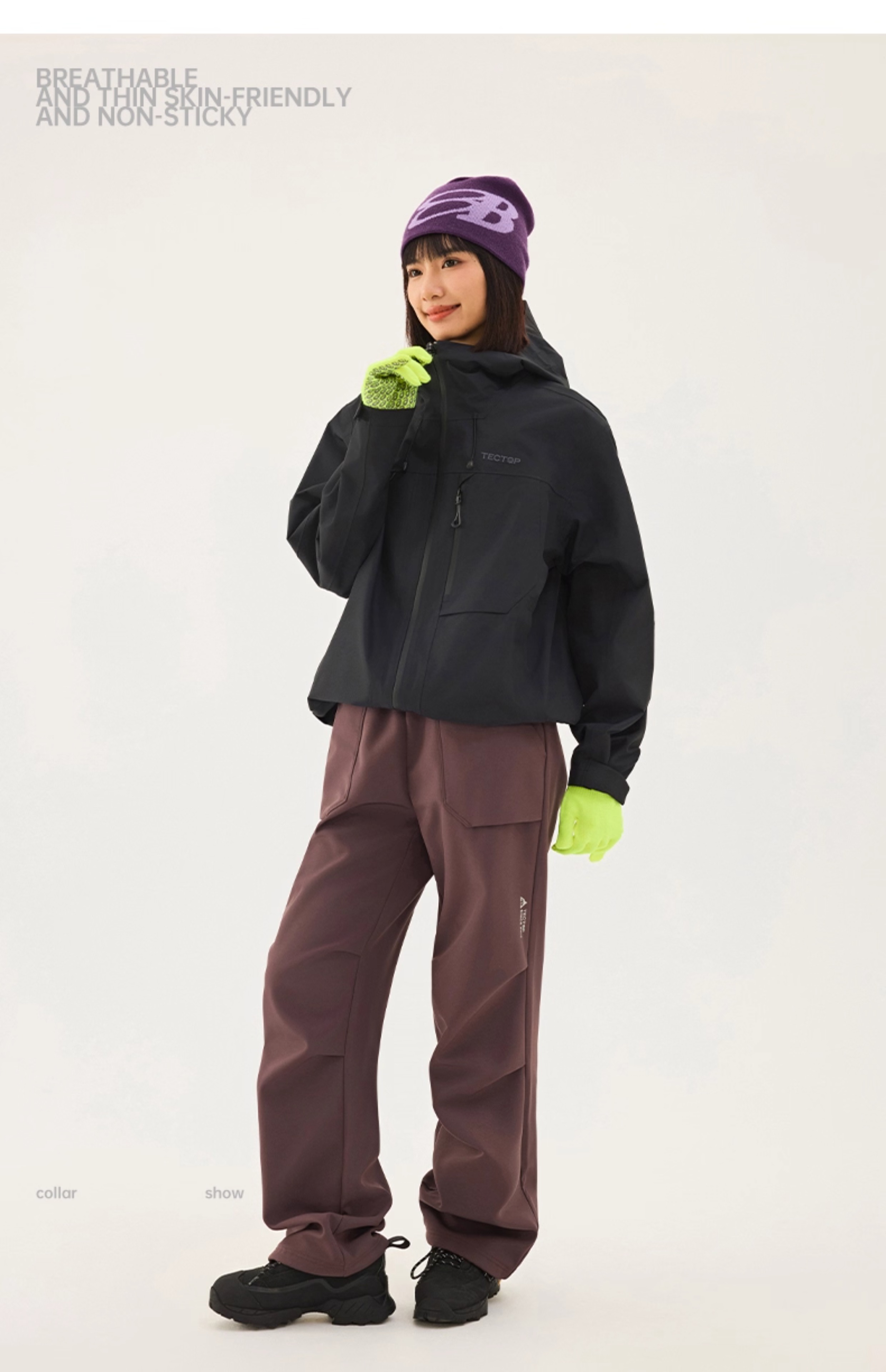 TECTOP Single-Layer Hard Shell Breathable Mountaineering Jacket for Men and Women 69