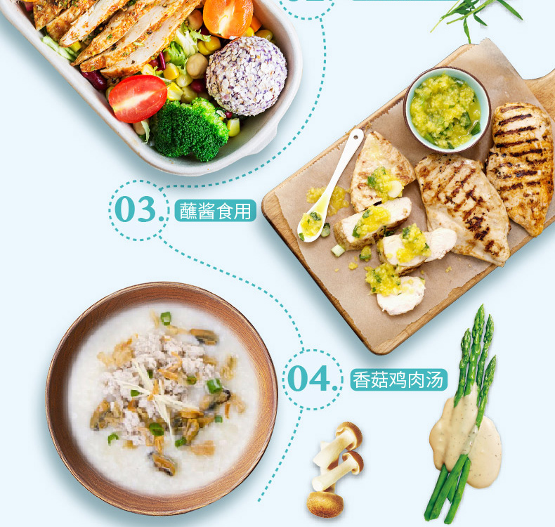 国家队战备食品 优形 低脂即食鸡胸肉 100g*10袋 图10