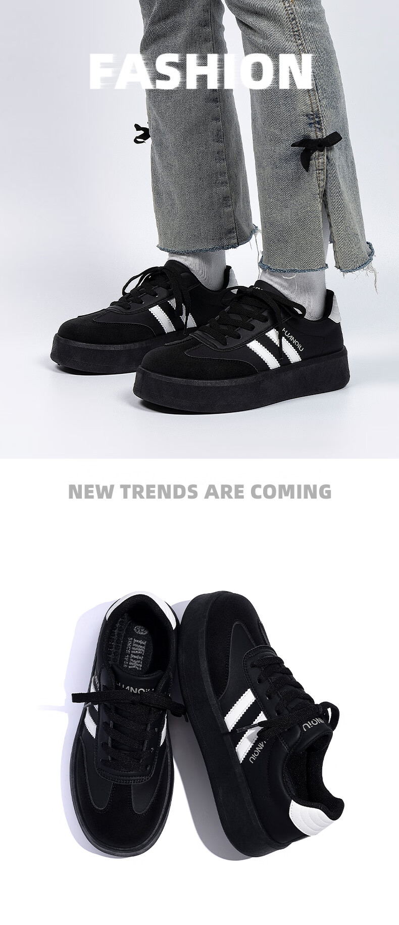 HUANQIU Women's Shoes, Trendy Versatile Sneakers for Women, 2026 New Summer Style, Women's Sports Casual Shoes, Thick-Soled Training Shoes for Wome 10