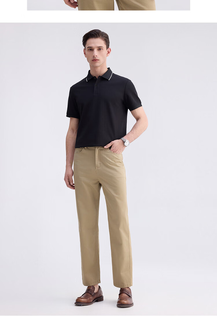 Giordano Men's Short-Sleeve Polo Shirt, Summer New Style, High-Tech Cool-Feeling Antibacterial Contrasting Color Lapel Top, 18015002 19