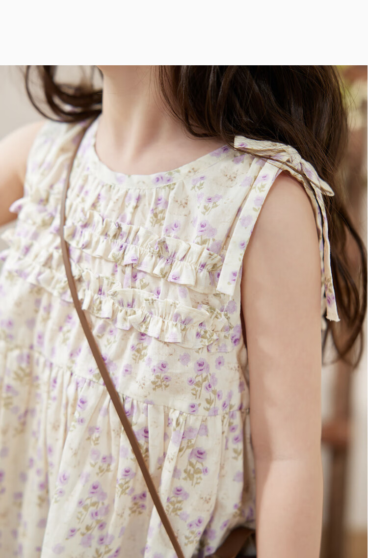 LUSON Children's Clothing, Baby Lace Hollow-Out Dress, Girls' Sleeveless Tank Top And Blouse Set, Summer 2025 8