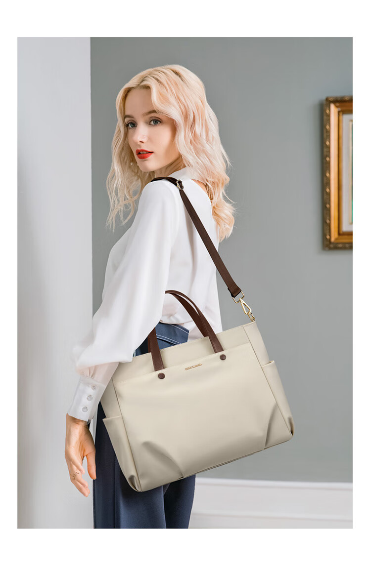 GOLF Laptop Bag for Women, 14/15.6 Inch Handheld Notebook Bag, Huawei Apple Business Briefcase, Shoulder Crossbody Bag 3