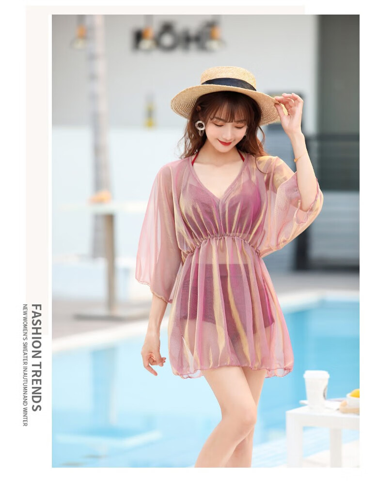 大码泳衣女遮肚显瘦200斤胖妹妹加肥加大泡温泉胖mm度假泳装保守女