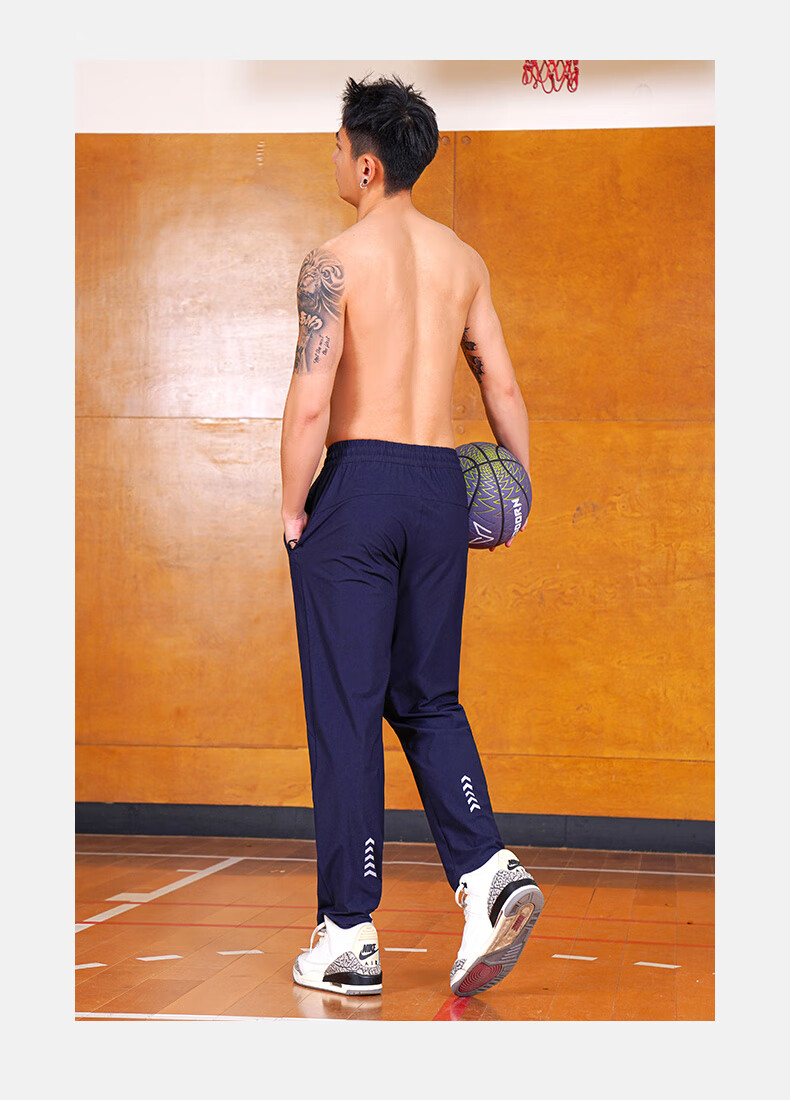 BKCXZICE Men's Sports Pants American Style Reflective Arrow Casual Long Pants Autumn Winter High Elastic Quick-Dry Cooling Running Fitness Basketball Pants 8