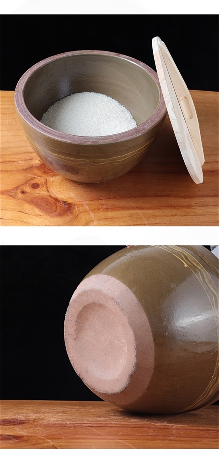 面缸 米缸家用陶瓷老式带盖面缸装面粉五谷防虫防潮加厚腌菜发酵土