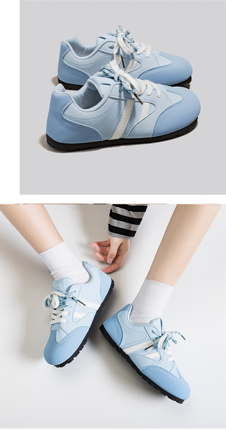 HUANQIU Ultra-Light Breathable Dopamine Training Shoes Women 2025 New Soft Sole Versatile Puff Mango Toe Agan Sneakers 8