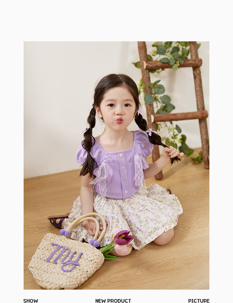 LUSON Children's Clothing, Baby Lace Hollow-Out Dress, Girls' Sleeveless Tank Top And Blouse Set, Summer 2025 13