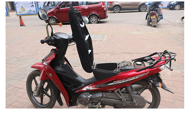 宗申神韵zs110-9s弯梁摩托车坐垫套3d蜂窝网状防晒透气座包套座套