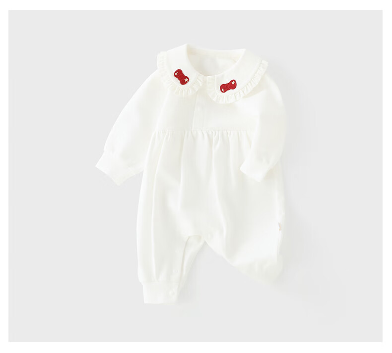 DUUDUU Baby Girl Clothes, New Style Onesie Romper, Newborn Lapel Jumpsuit, Outdoor Autumn Outfit 4