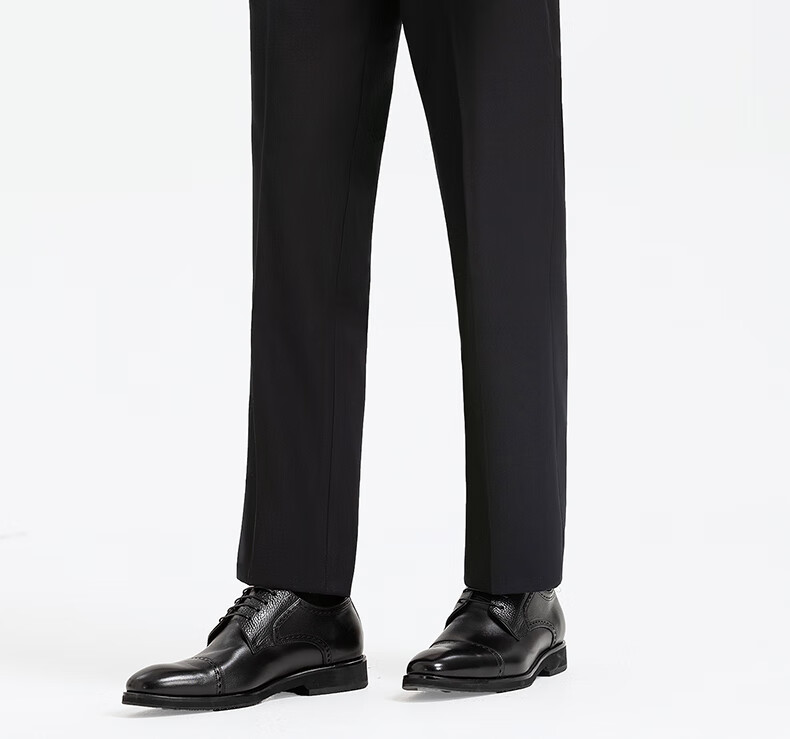 Langdeng Business Men's Formal Dress Pants Spring Autumn New Easy-Care Straight-Leg Commuter Suit Trousers for Men 13
