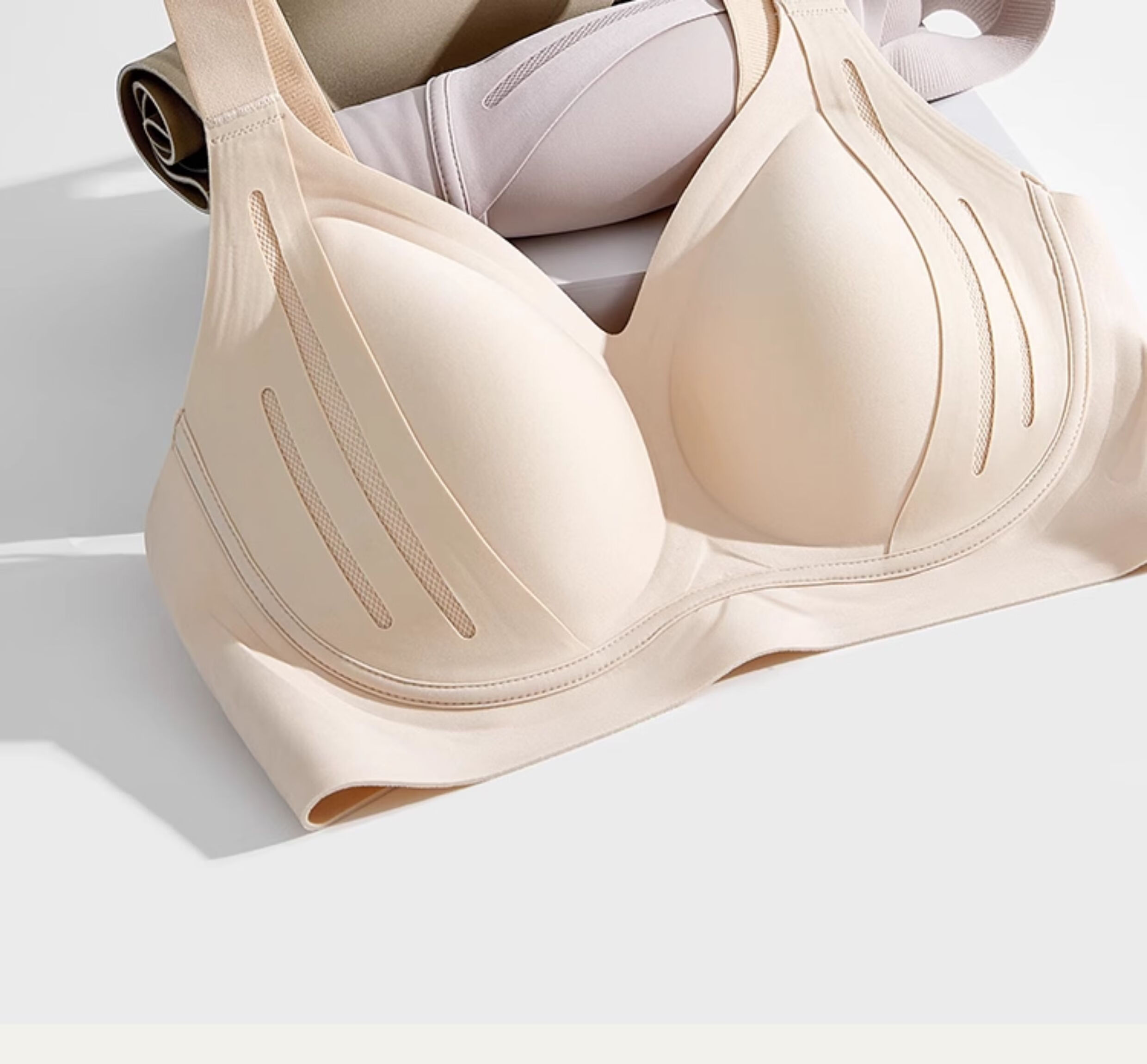 GUJIN Summer Thin Seamless Bra for Women, Minimizing Large Breasts, Lift And Push-Up, Anti-Sagging, Side Support, Shaping Brassiere 14