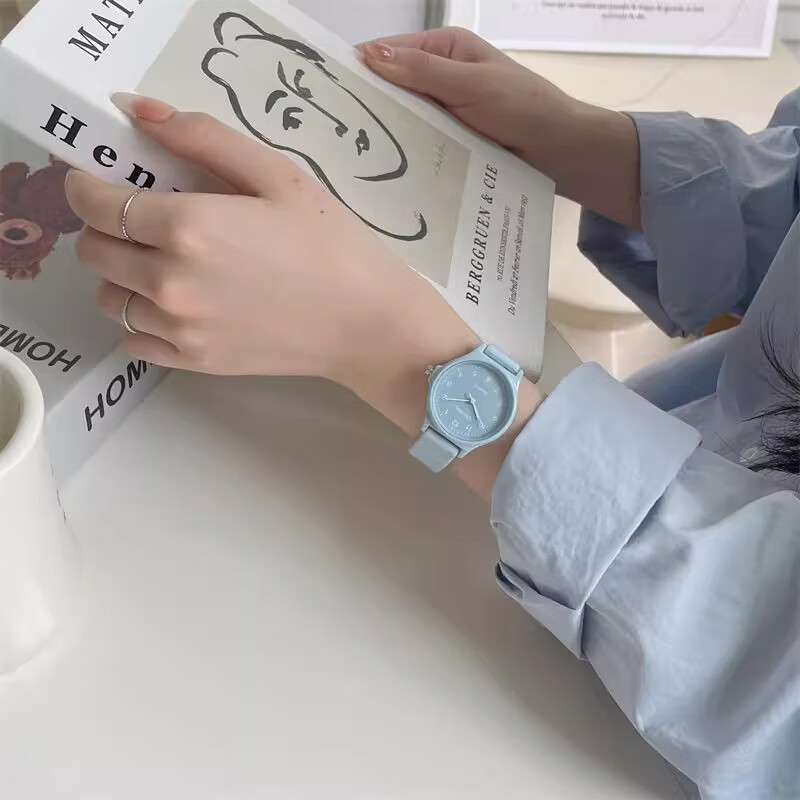GEORGCOUNT Stylish College Style Women's Watch 2025 New Model Silent Waterproof Quartz Watch for High School and Middle School Students Exam Use 11