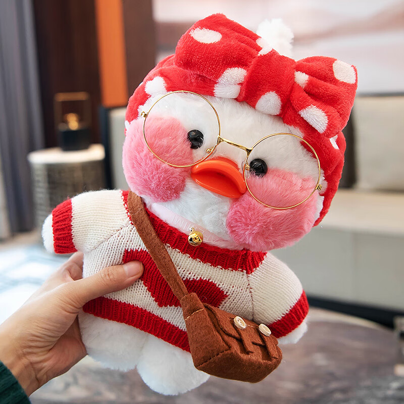 玻尿酸鸭公仔网红鸭子毛绒玩具小黄鸭玩偶布娃娃女孩生日礼物儿童