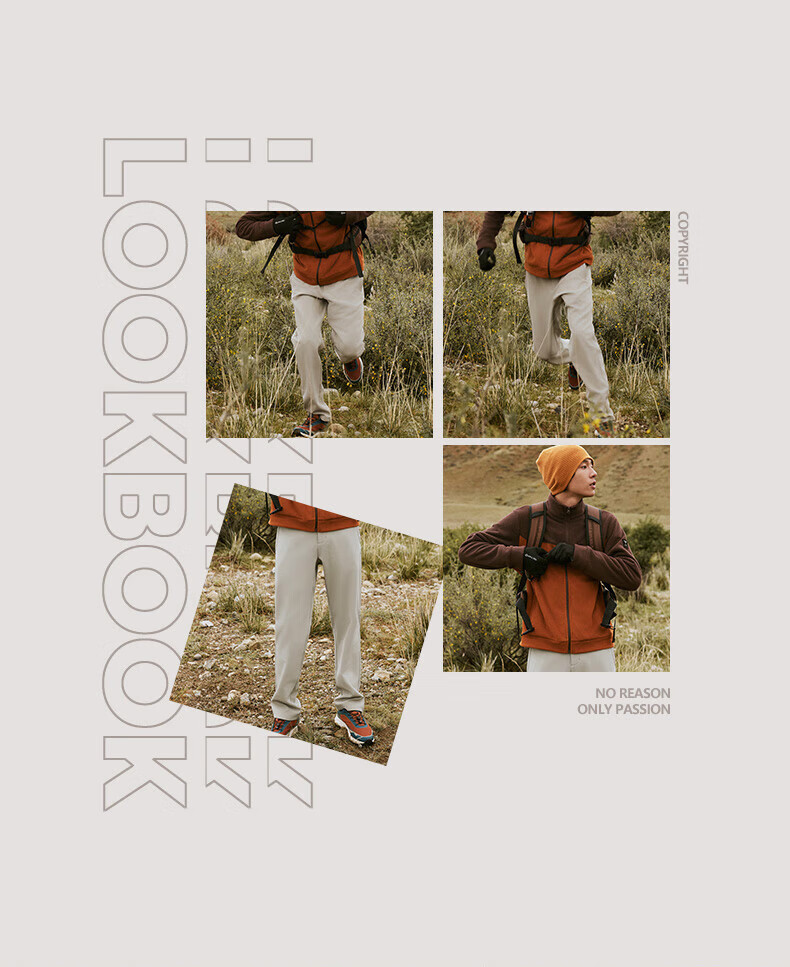 Tantuo Men's Fleece-Lined Warm Softshell Outdoor Hiking Pants 2