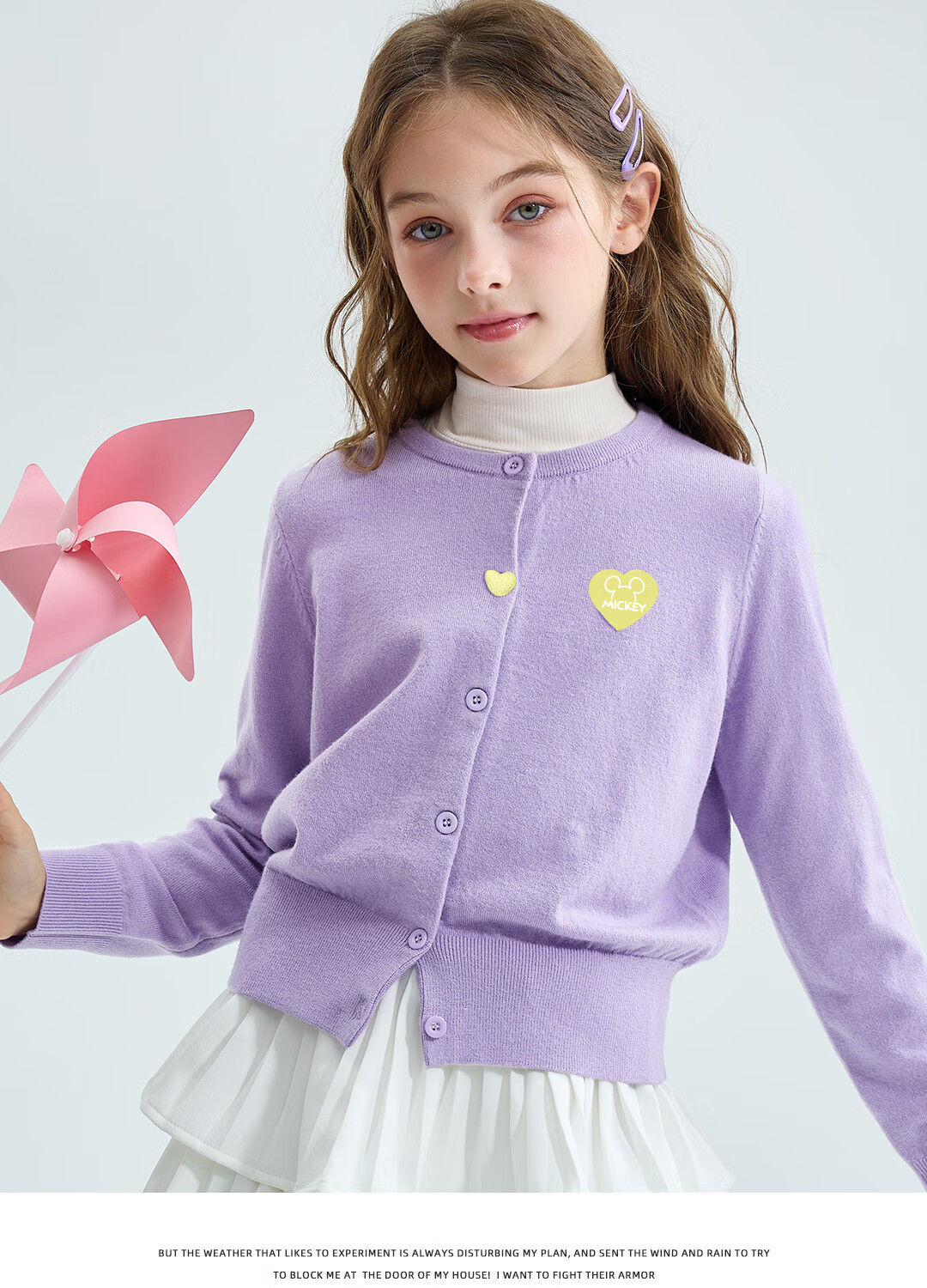 Disney Girls' Sweater Set 2026 Spring New Cute Princess Style Children's Knitwear 14