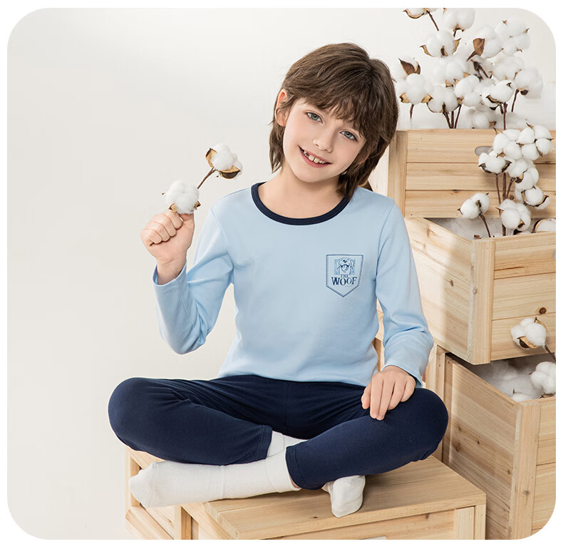 YINGBOLUN Boys' Thin Autumn Long Sleeve Base Shirt Set for Kids, Green Stripes, Size 160 15