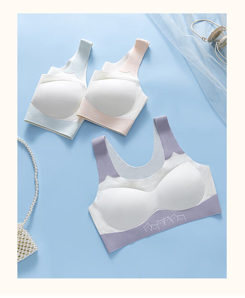 GRACEWELL Youth Children's Underwear Developmental Period Teenage Girl Puberty Bra Seamless Vest for High School Students 17