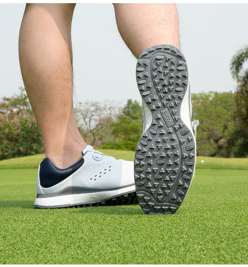 PGA Men's Golf Shoes Popcorn Midsole Knob Lace Comfortable Sports Sneakers 3