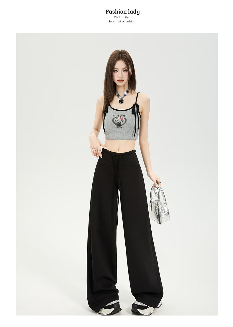 Romon [Soft and Smooth] Women's Casual Summer Pants Lazy Cool Slim Flared Long Trousers Light Gray XL 19