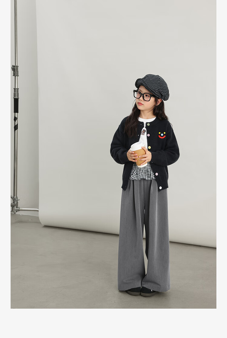 LUSON Chen Dazhu Girls' Knit Cardigan Autumn 2025 New Big Kids Fashion Children's Sweater 19