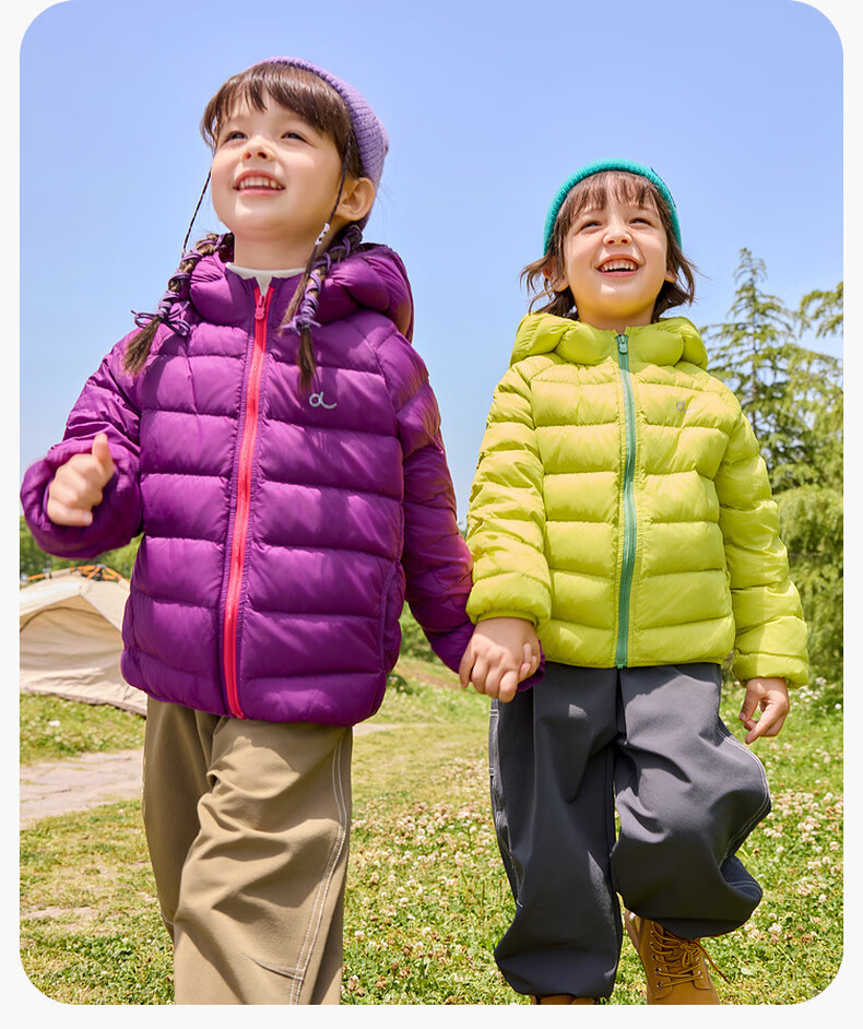 Dudu Kids Lightweight Down Jacket New Year Boys Girls Warm Winter Coat Baby Black Size 90 16