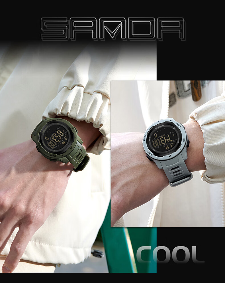GEORGCOUNT Smartwatch for Men And Women, Middle School And High School Students, Electronic Watch for Teenagers, Outdoor Sports Pedometer Multifunctional Men's Watch 12