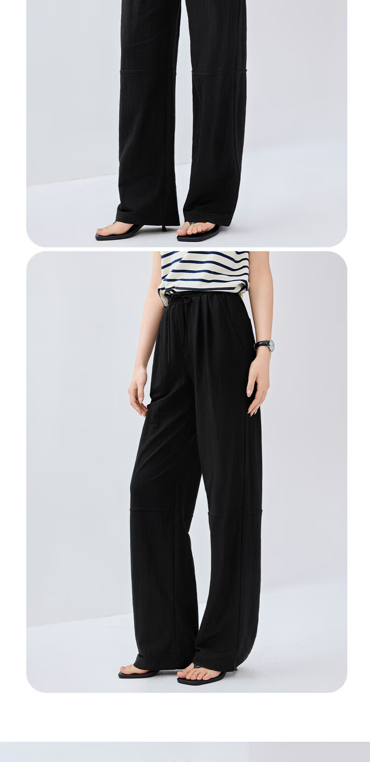 Giordano Outdoor Summer Wear, High-Tech Mosquito-Proof Elastic Waist Drawstring Thin Casual Sweatpants for Women, 05415458 11