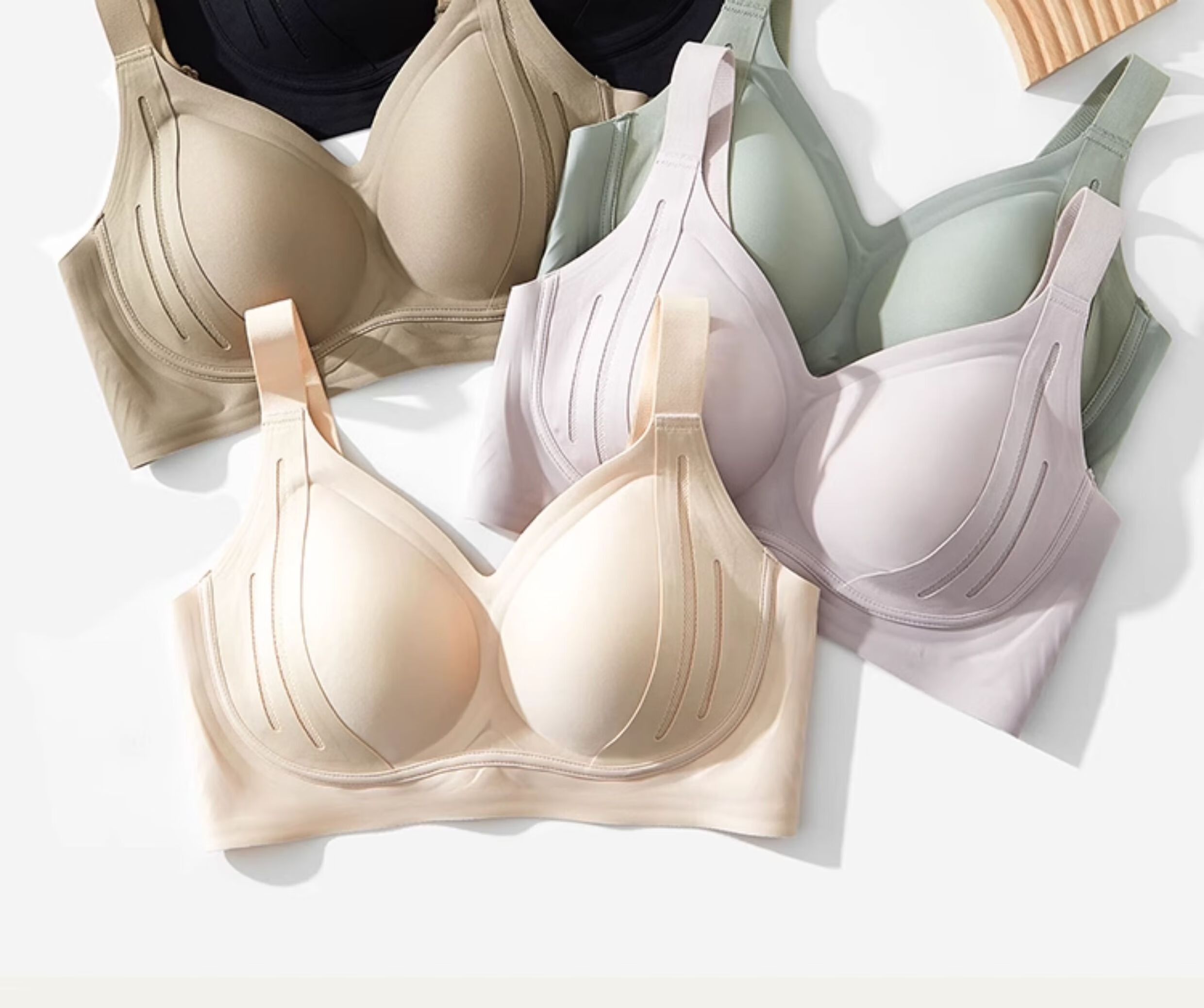 GUJIN Summer Thin Seamless Bra for Women, Minimizing Large Breasts, Lift And Push-Up, Anti-Sagging, Side Support, Shaping Brassiere 18