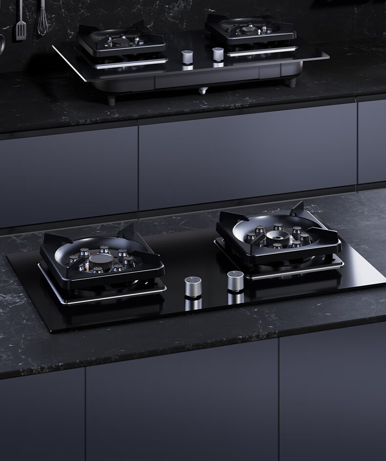 Royalstar Gas Stove Natural Gas Double Burner 5.2kW Built-in Countertop Cooker One-Key Stir-Fry Dual-Side Timer JZT-B52-A (Natural Gas) 26