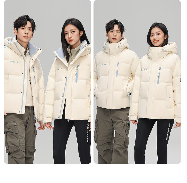 YAYA Purple Diamond Series Men's Short Down Jacket Winter Thickened Fashion Hooded Youth Trendy Coat 10