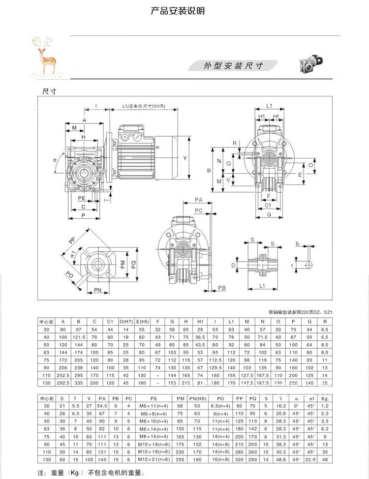 nmrv渦輪蝸桿減速機帶電機鋁殼三相380兩相220單相調速定速變速機諮詢