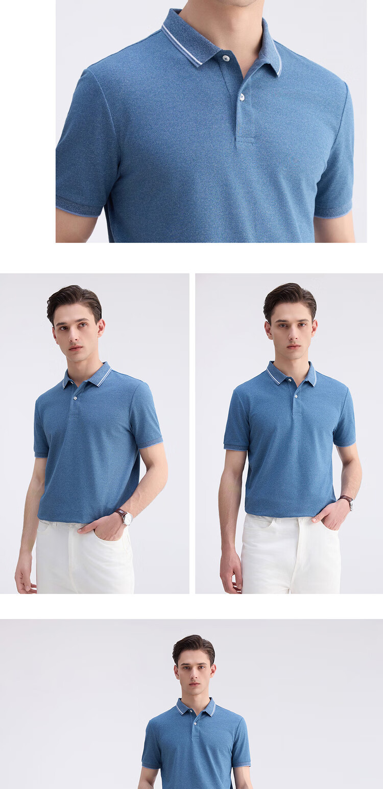 Giordano Men's Short-Sleeve Polo Shirt, Summer New Style, Elastic Lycra Cotton Contrasting Color Collar Top, Men's 01015383 10