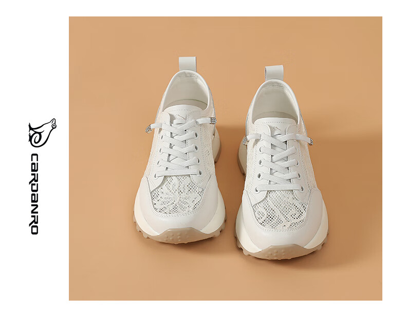 CARDANRO Women's Shoes, New Popular Thick-Soled 5cm Shoes, Mesh Thin Casual Sneakers for Women, Summer Breathable Height-Increasing Shoes for Wome 7