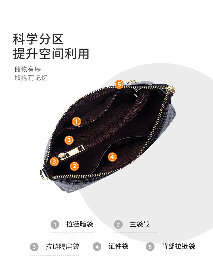 真皮时尚款小方包