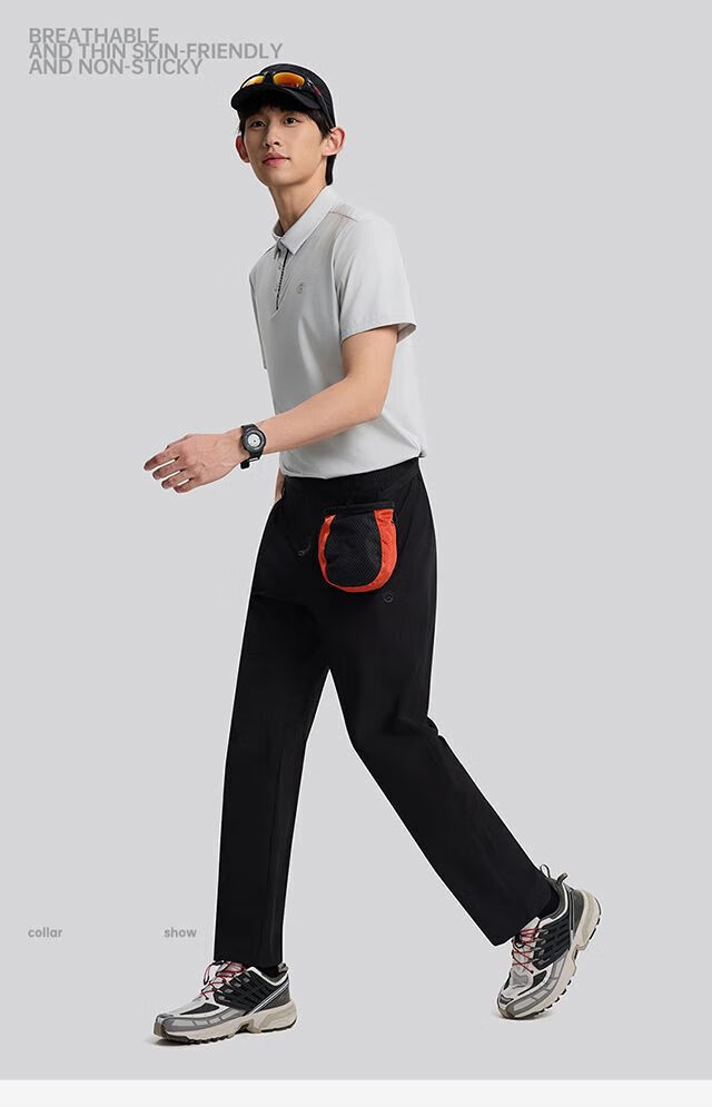 TECTOP Men's Outdoor Hiking Sports Casual Pants Aurora Gray Mountain Style Breathable 3XL 19