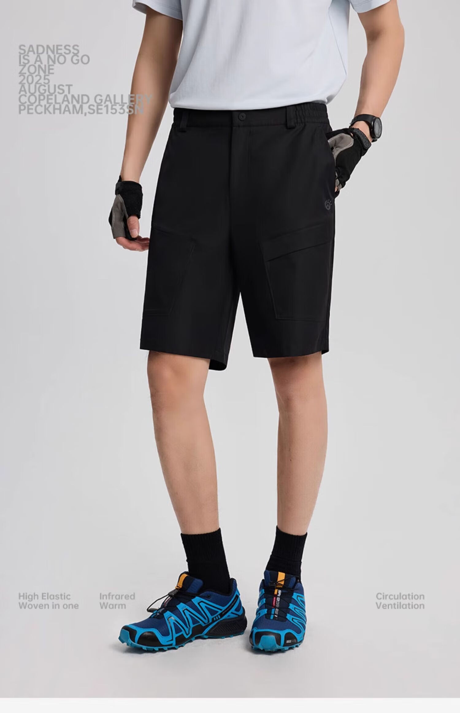 Tantuo Men's 5-Inch Sports Shorts Loose Casual Mid-Length Pants 44